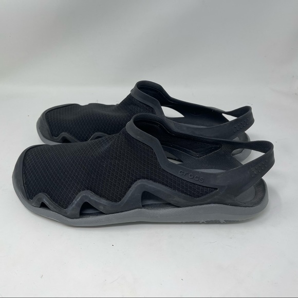 CROCS | Shoes | Crocs Swiftwater Mesh Wave Sandals Mens Size 3 Black Water  Shoes Iconic 25701 | Poshmark